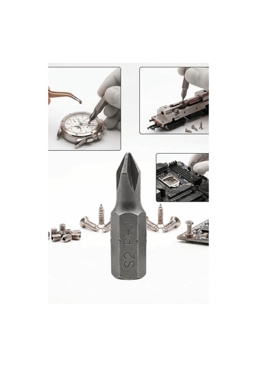 Bits Uç Matkap Ucu Tornavida Ucu Vidalama Ucu S2 Yüksek Kalite Çelik Sph1 25 - 637962027808