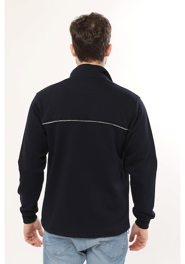 Uniprom Casual Ceket 3 İplik Şardonlu Mevsimlik Günlük Ceket Lacivert