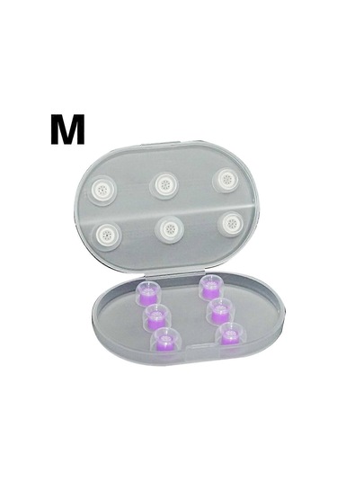 Boy Kablolu Kulaklıklar İçin Kulak İçi Değiştirilebilir Kulaklıklar Mor