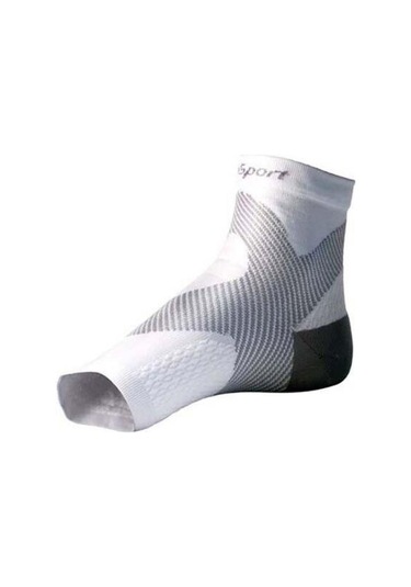 Beyaz Ayak Bileği Brace Sıkıştırma Destek Kol Elastik Nefes Yaralanma Kurtarma İçin Eklem Ağrısı Sepeti Ayak Spor Çorapları Beyaz