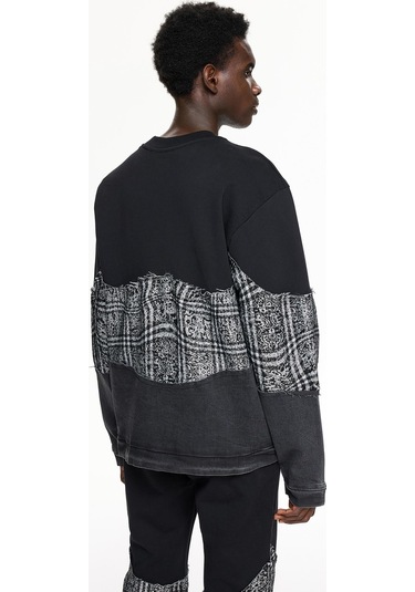 Les Benjamins Les Benjamıns Sweatshırt 010 M Black - Gry Siyah - Gri