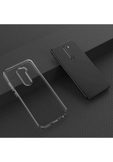 Xiaomi Redmi Note 8 Pro Kılıf Zore Coss Şeffaf Sert Silikon Kılıf Renksiz