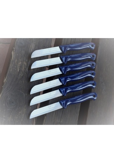 Solingen Tırtıklı Meyve-Sebze Bıçağı 1.Kalite 12 Adet Lacivert