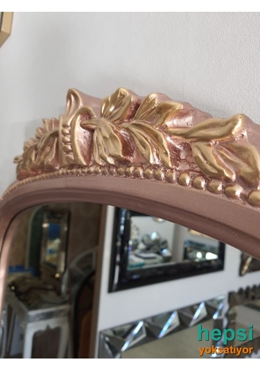 Matmazel Model Rose Gold Altın Renk Varaklı Boy Aynası