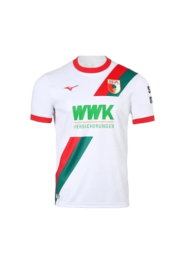 Home Jersey Augsburg Forması Beyaz Çok Renkli