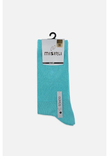 Mısırlı Kadın %10 Gümüş Madeni İçerikli Mavi Soket Çorap M 78000 M Mavi