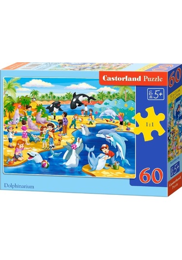 Castorland 60 Parça Çocuk Puzzle Yunus Balığı Akvaryumu