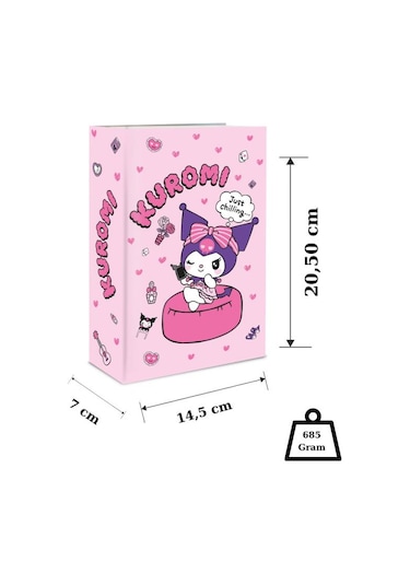 Kuromi Figürlü Çelik Kilitli Pembe Para Kasası