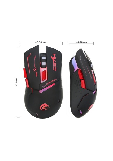 Hxsj X30 Kablosuz 2400 DPI Ayarlanabilir Gaming Mouse