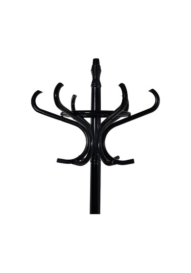 Handy Mate Dorya 12li Ahşap Askılık-mat Siyah 51x185x51 Cm Siyah