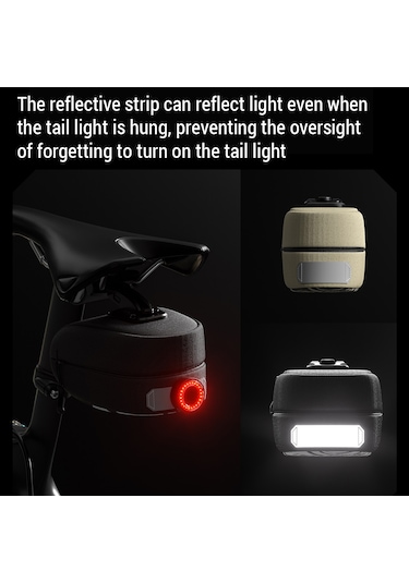 Enlee-su Geçirmez Bisiklet Koltuk Altında Çanta Dağ Yol Bisikleti Y29184b-l Siyah