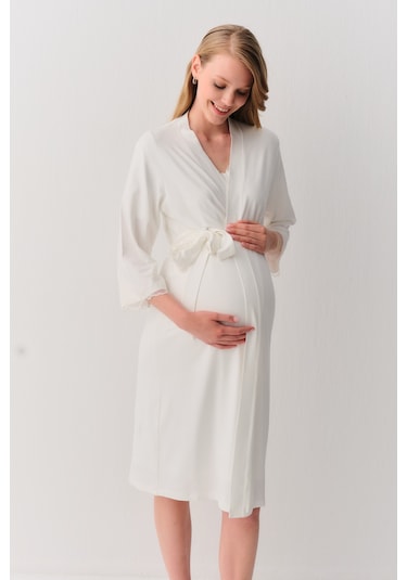 Suwen Pure Hamile Lohusa Sabahlık Sh26211615l036 Ekru