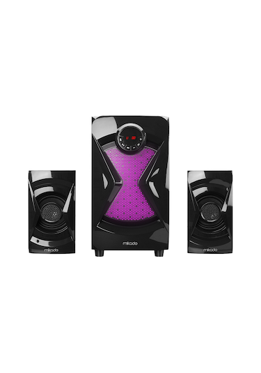 Mikado MD-370BT 2+1 38 W BT/AUX/USB/FM/LED Işıklı Multimedya Hoparlör