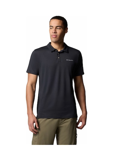 Columbia Am1495 Tech Trail Utility Polo Erkek T-shirt-32719 Siyah