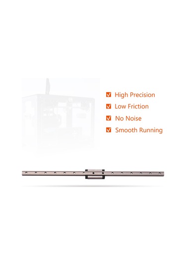 Yuntech01 3d Yazıcı Ve Cnc İçin Metal Lineer Ray Mgn9h-300mm, Tüm Yönlerden Yük Taşıyan Slaytlı Doğru Ray Aksesuarı