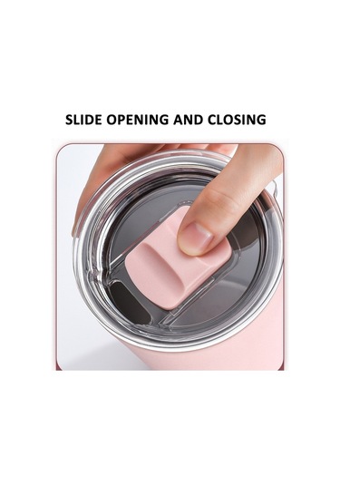 Sones 401-500ml 304 Paslanmaz Çelik Taşınabilir Kupa Kahve Kupası Kapaklı Sızdırmaz Termos İçecek Şişesi