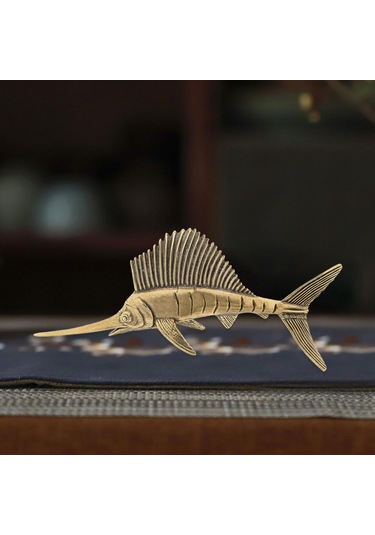 Suntek Yelken Balığı Heykelcik El Sanatları Kitaplıklar, 7,1x4,2 Cm