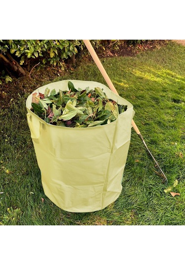 Tenfowee Küçük Boy Bahçe Çöp Toplama Çantası - Yaprak, Bitki Atıkları İçin Taşınabilir, Katlanabilir Depolama Çantası Çok Renkli