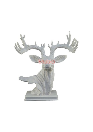 Polyester Kaideli Geyik Büst 34x29cm Hyk17