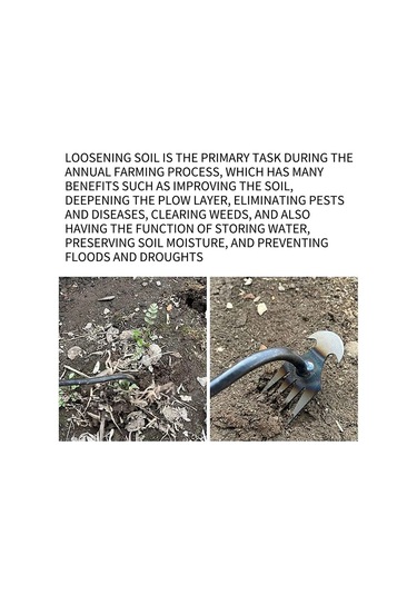 Wezone "4 Dişli Paslanmaz Çelik Bahçe Çapası - Yabani Ot Temizleme Aleti, Dayanıklı Ve Pratik"