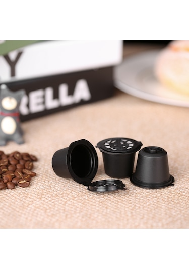 Mufunye 3'lü Tekrarlı Kahve Kapsülü Seti - Yiyecek Grubu Pp+304 Çelik, Filtre Ağzı, Espresso Makinesi Uyumlu Nespresso Modelleri Diğer