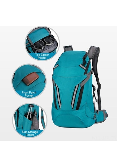 Artfulabode Yürüyüş Ve Su Sırt Sırt Seyahati Paketlenebilir Naylon Mavi Katlanabilir Kamp İçin Hafif Geçirmez Çantası Çantası Bisiklet Gn Mavi