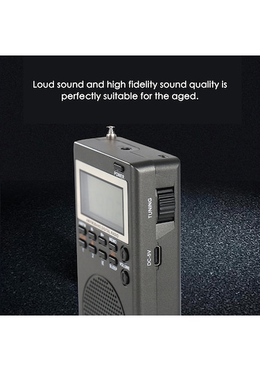 Springsun Fm Radyo Dijital Taşınabilir Stereo Hoparlör Mp3 Ses Yüksek Sadakat Ses Kalitesi Çalar