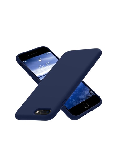 İphone Uyumlu 7 Plus / 8 Plus Lansman Kılıf İçi Kadife Leke Tutmaz Yüksek Kalite Lacivert