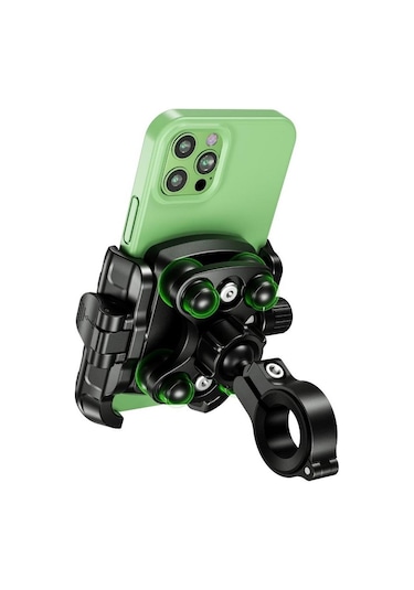 Nukrotech Mrt Road Titreşim Modüllü Telefon Tutucu Gidon Ve Ayna Aparatlı Siyah