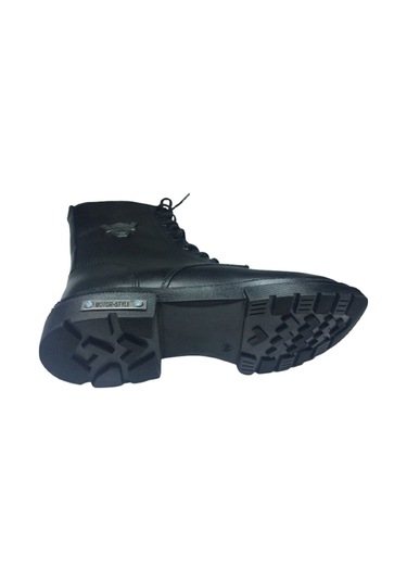 2007 Ortopedikal Hrl1230 Klt Siyah Erkek Bot % 100 Deri Bağcık +fermuarlı