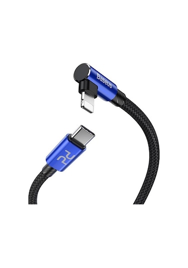 Baseus Mvp Elbow Type-C To Apple iPhone Uyumlu Pd 18W Hızlı Şarj Usb Kablo 1M (119548758)