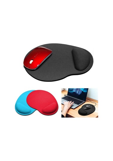 Mavi Fonken Mouse Pad Ergonomik Rahat Bilek Dinlenme Mouse Pad Bilgisayar Masası Dizüstü Dizüstü Oyun Mousepad'leri
