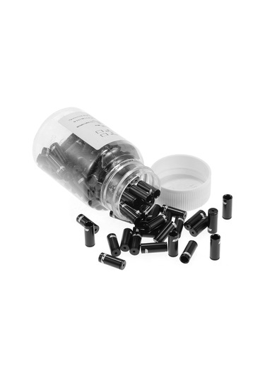 Gub 100pcs 4mm / 5mm Alüminyum Alaşım Bisiklet Attırıcı Y4452b-4 Siyah Siyah