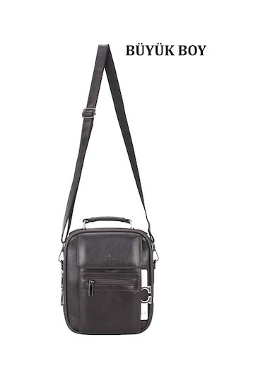 Kasalı Erkek El ve Omuz Çantası Büyük Boy Su Geçirmez Dış  Yüzey