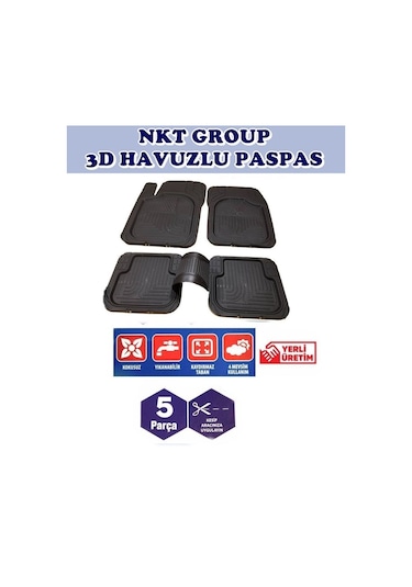 Kia Picanto Uyumlu 3d Havuzlu Paspas Nkt328