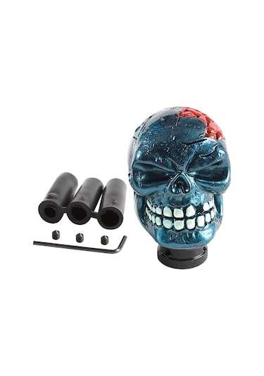 Suntek Manuel Kafatası Vites Değiştirme Topuzu Mavi