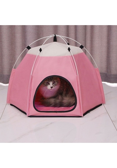 Geeroyoo Oksford Kumaşlı Suya Dayanıklı Katlanabilir Evcil Hayvan Çadırı