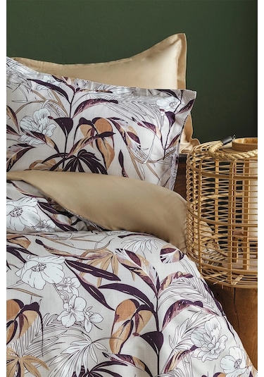 Hiros 210 Tc 83 Tel Pamuk Saten Nevresim Takımı Tek Kişilik