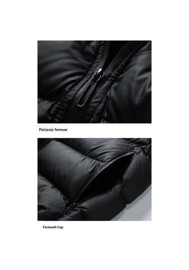 Erkekler İçin Yüksek Kaliteli Pamuklu Yelek Siyah