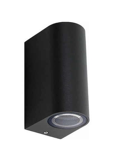 ARMATÜR PLASTİK DUVAR APLİK ÇİFT YÖNLÜ 2XGU10 SİYAH Siyah