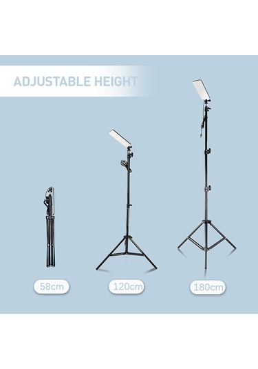 Açık Taşınabilir Lamba Ayarlanabilir Yükseklik Kamp Gümüş Gümüş