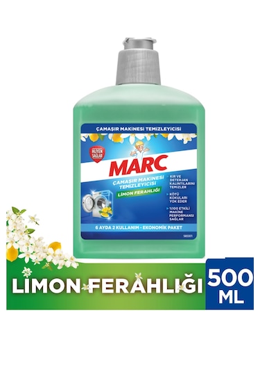 Marc Çamaşır Makinesi Temizleyici Limon Ferahlığı 500 ML