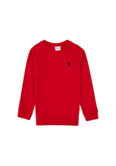 U.s. Polo Assn. Erkek Çocuk Kırmızı Sweatshirt 50313832-vr171 Basıc Kırmızı