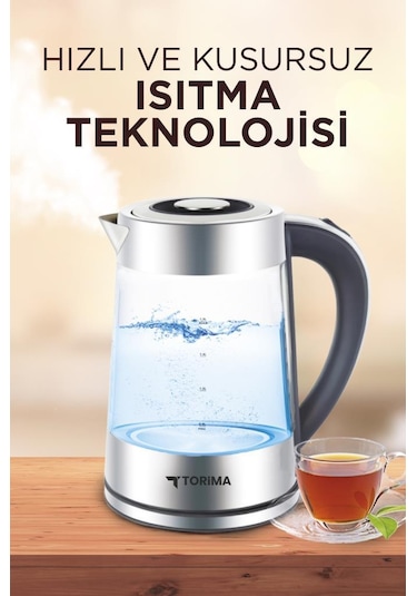 Torima Y-S888-040 Cam Ledli 1500 W 1.8 L Su Isıtıcı