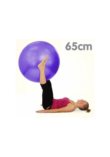 Leyaton Pilates Topu 65 CM Mor + Pompa