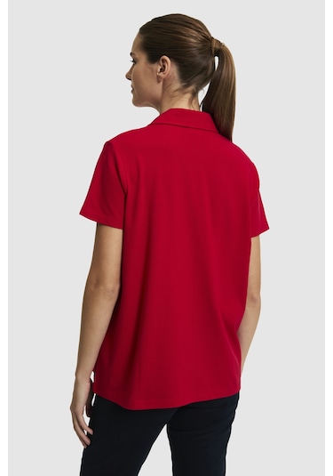 U.S. Polo Assn. U.s. Polo Assn. Kadın Kırmızı Tişört Basic 50323447-vr171 Basıc Kırmızı