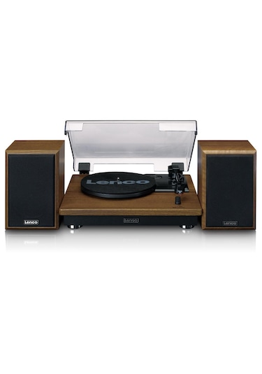 Lenco Ls-100 Wd Bluetoothlu Hoparlörlü Ahşap Pikap Plak Çalar