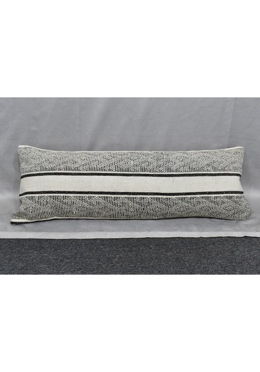 Zehra Abla Halı Yeni El Dokuma Dekoratif Lumbar Kilim Kırlent Yastık Kılıfı 6221