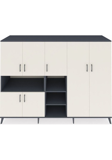 Kronos Dolap 13 Raflı 7 Kapaklı 220x59x163 Antrasit-aytaşı/antras Antrasit-aytaşı/antrasit Kronos Dolap 13 Raflı 7 Kapaklı 220x59x163 Antrasit-aytaşı/antras Antrasit-aytaşı/antrasit