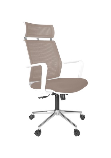 Gizmomobilya Gizmo Fileli Şef Bilgisayar Ofis Çalışma Koltuğu Fk1400 Efor Ekru